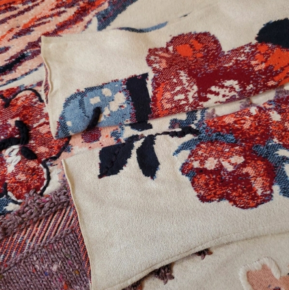 Anthropologie Foret Bird Cardigan Sleeping on Snow medium - Picture 6 of 10